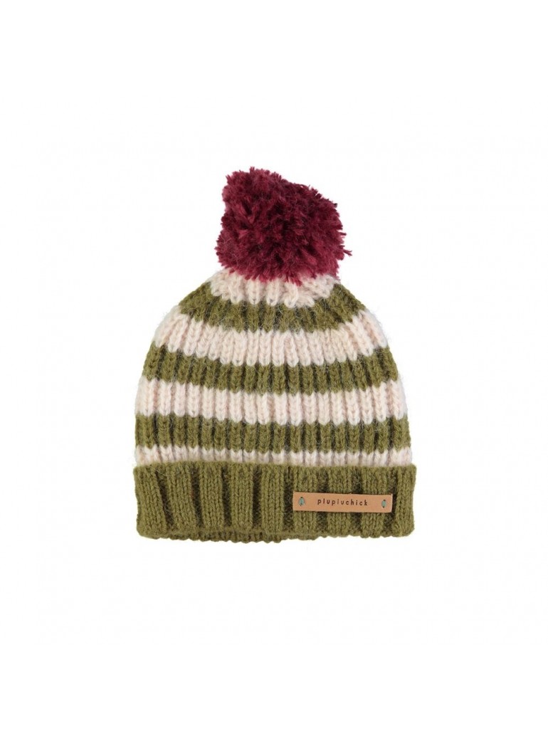 Knitted hat w/ pompon |...
