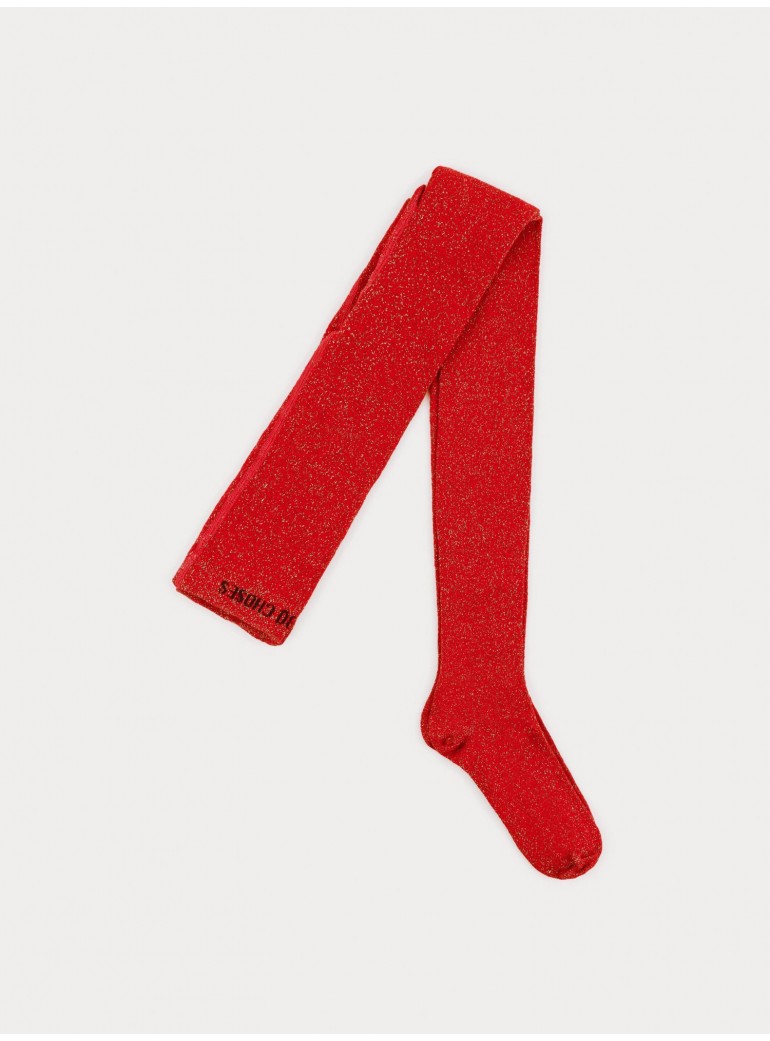 BOBO CHOSES Red Lurex Tights