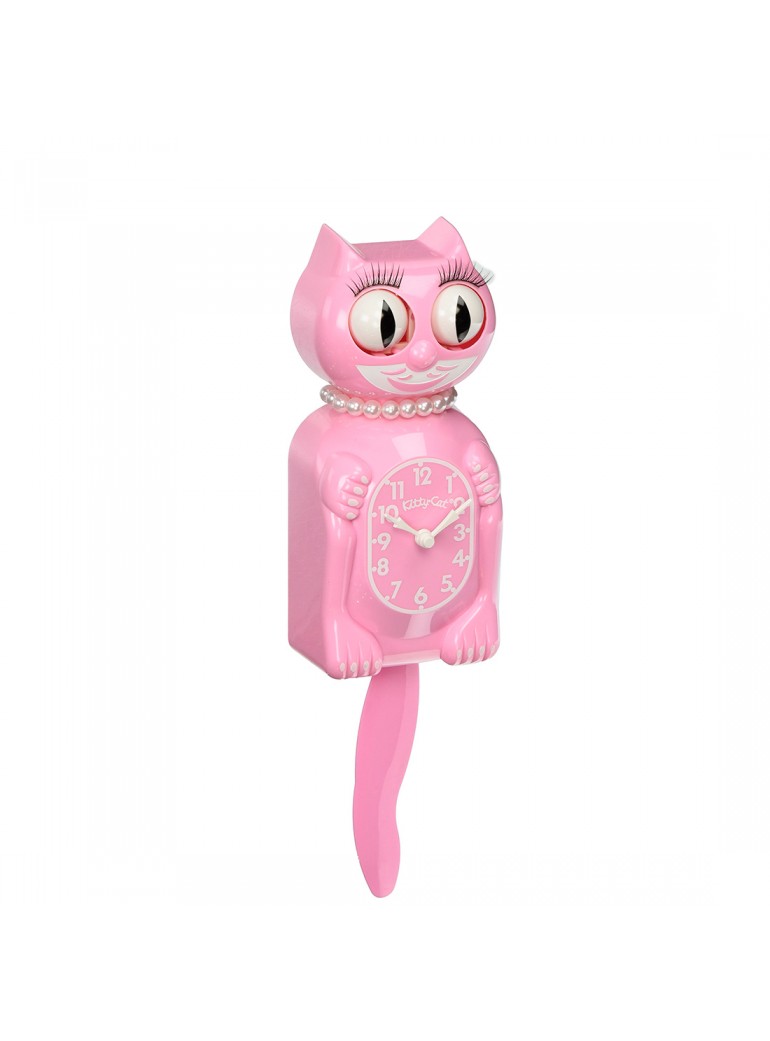 KITTY-CAT CLOCK Miss Pink